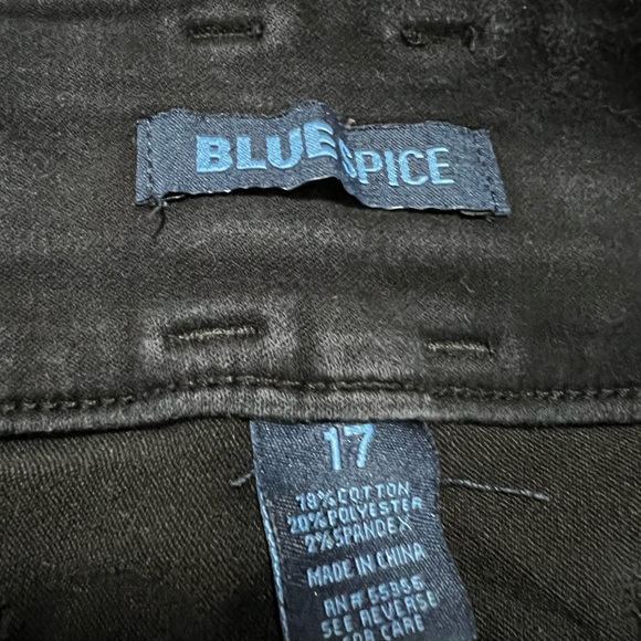 Black Blue Spice Shorts. - Picture 3 of 3